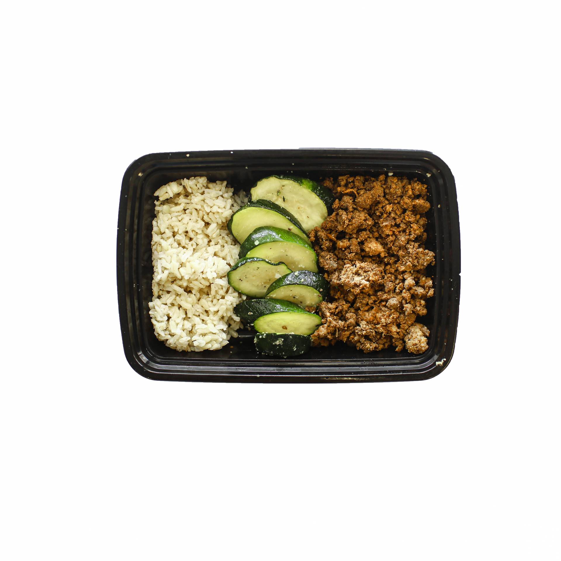 Lean Ground Beef with Brown Rice & Zucchini