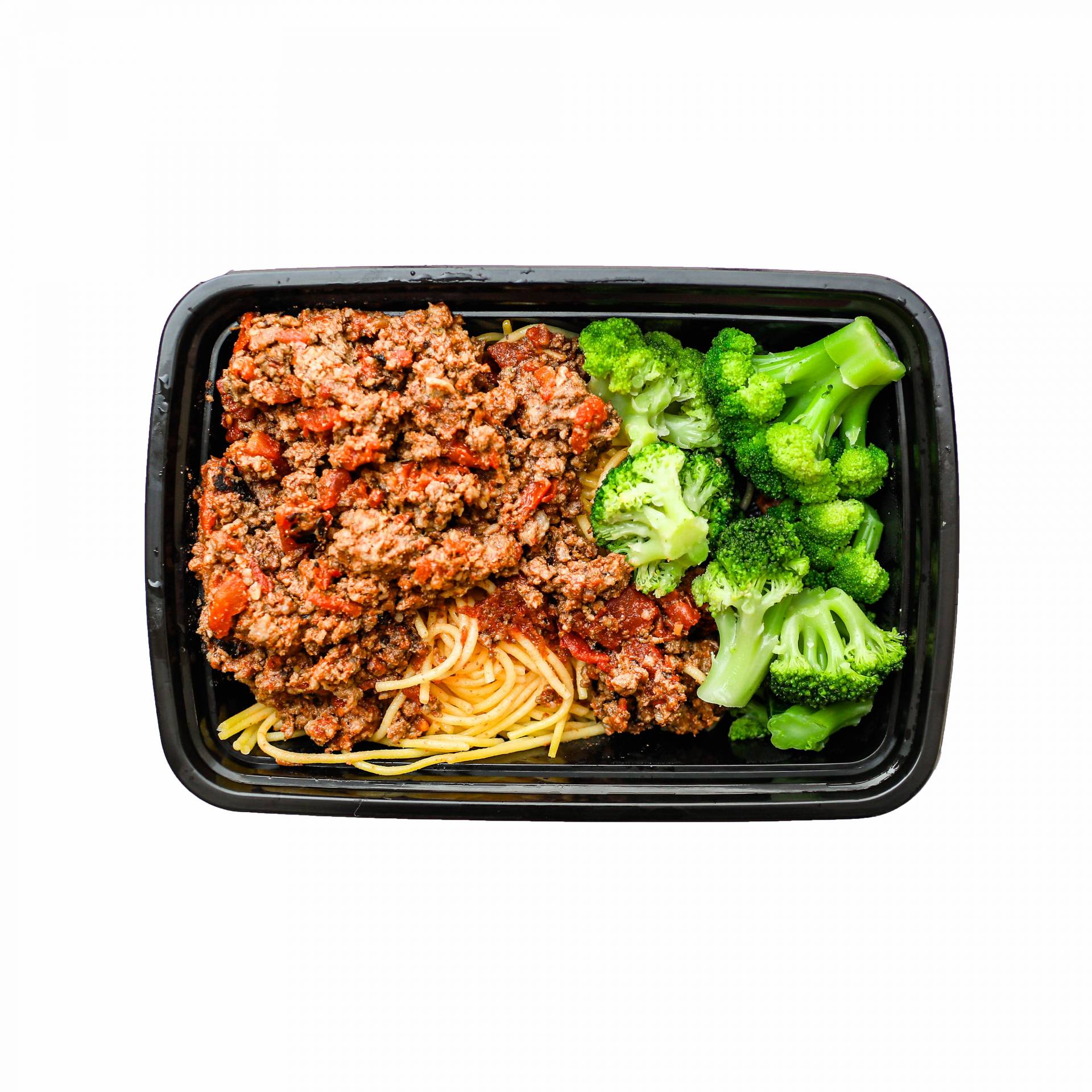 Spaghetti with Meat Sauce & Broccoli (One Size)