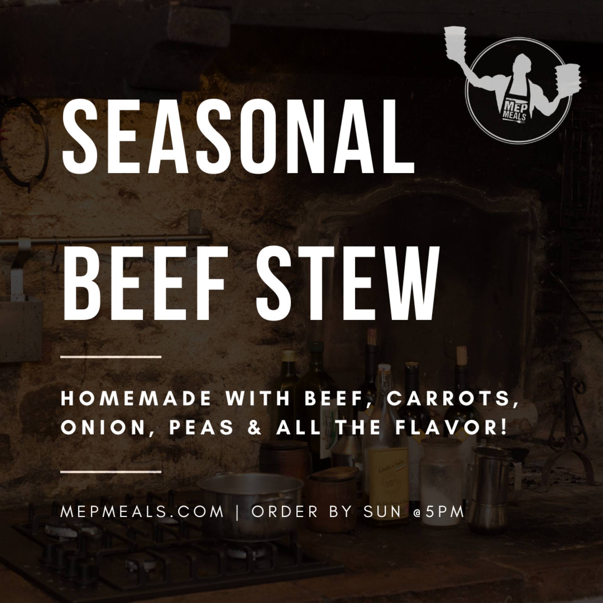 Seasonal Beef Stew - Chef's Special! (One Size)