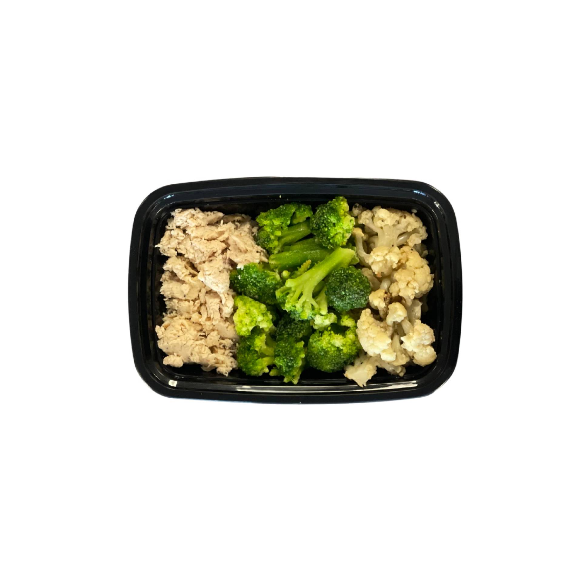 Shredded Chicken with Broccoli & Cauliflower